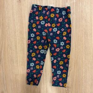 2T Hanna Andersson flower leggings